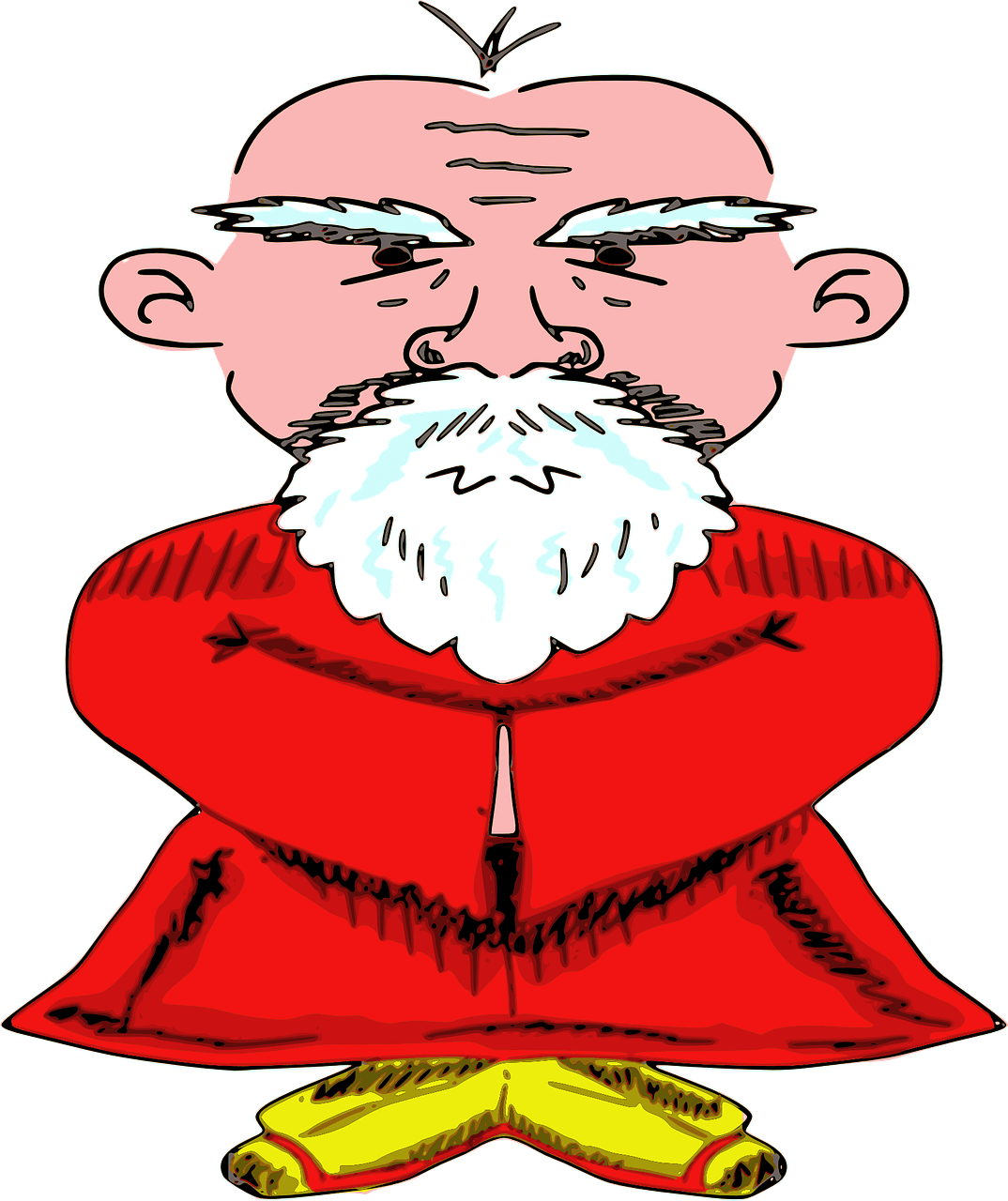 illustration of elder man